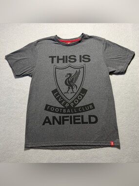 Liverpool FC This Is Anfield T-Shirt Men’s Large Charcoal Gray Soccer Football